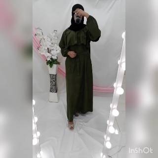  Baju  Muslim Abaya  Bordir Gamis Maxi Dress Arab Saudi 