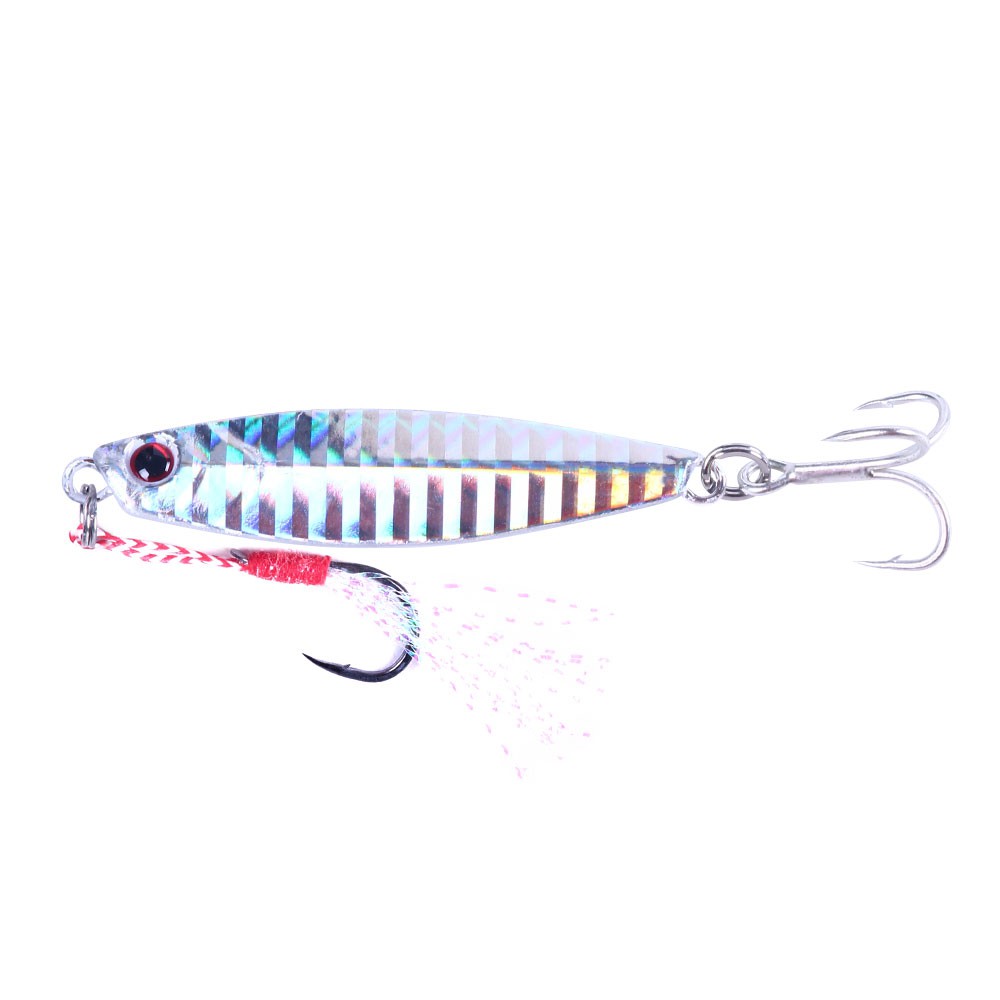 HENGJIA NEW 1PCS Luminous Metal Cast Jig Spoon 10g/15g/20g/25g/30g/40g Umpan Pncing Shore Casting Jigging Lead Fish Sea Bass Fishing Lure Artificial Bait Ikan Tackle