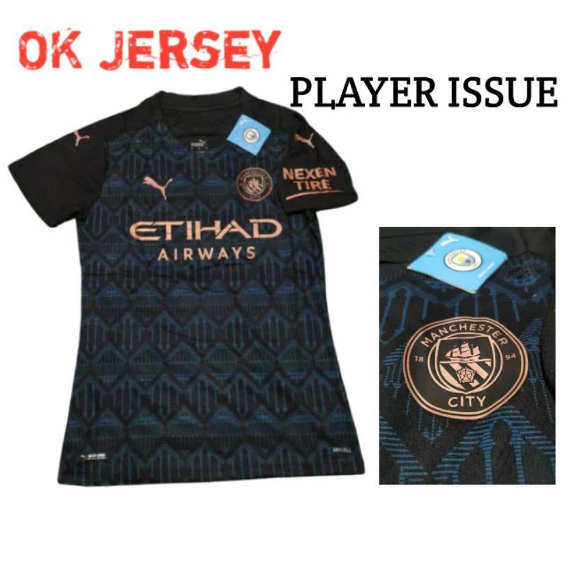 JERSEY BOLA MANCHESTER CITY AWAY PLAYER ISSUE 2020/2021 IMPORT GRADE ORI