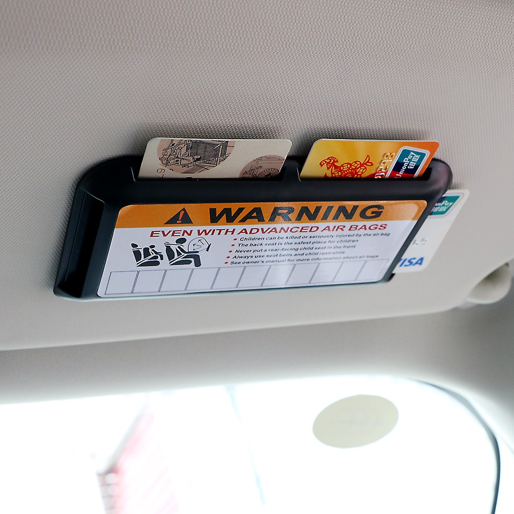 Car Sun Visor Card Holder Paste Type Pocket Organizer Sunshade Bag Auto Accessories