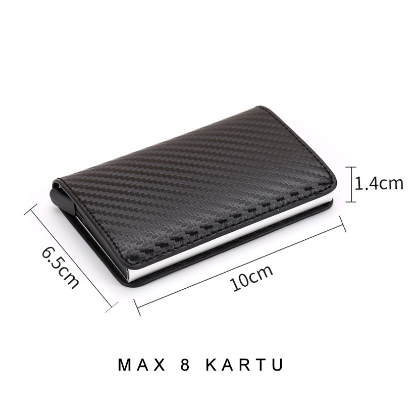 TG166 CARD HOLDER / DOMPET KARTU / TAS KARTU / METAL CASE RFID BLOCKING / TRAVEL ORGANIZER