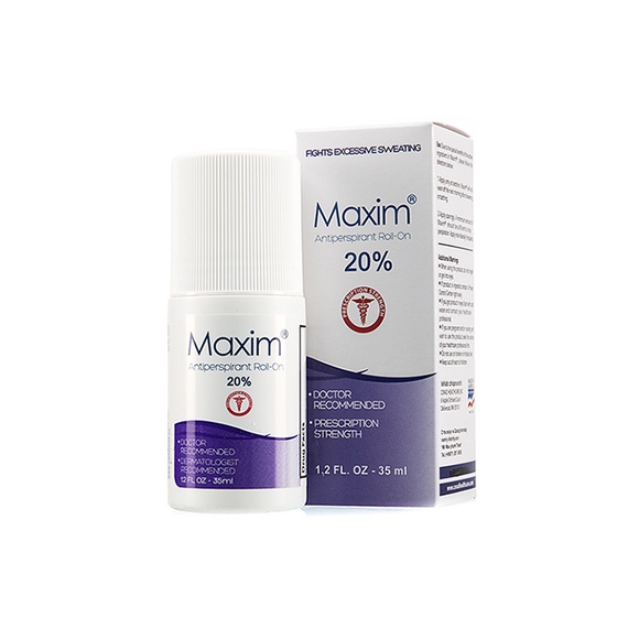 Maxim Antiperspirant 20% Deodoran Roll-On 35ml - Solusi Keringat Berlebih di Wajah (Bundling 3pcs)