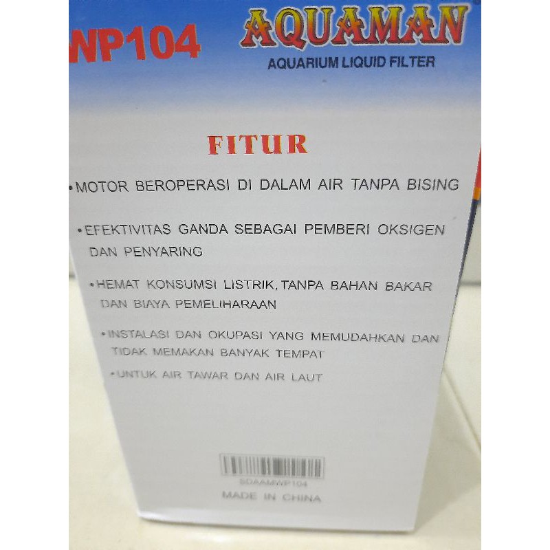 Promo murah POMPA AQUARIUM KOLAM AQUAMAN WP 104