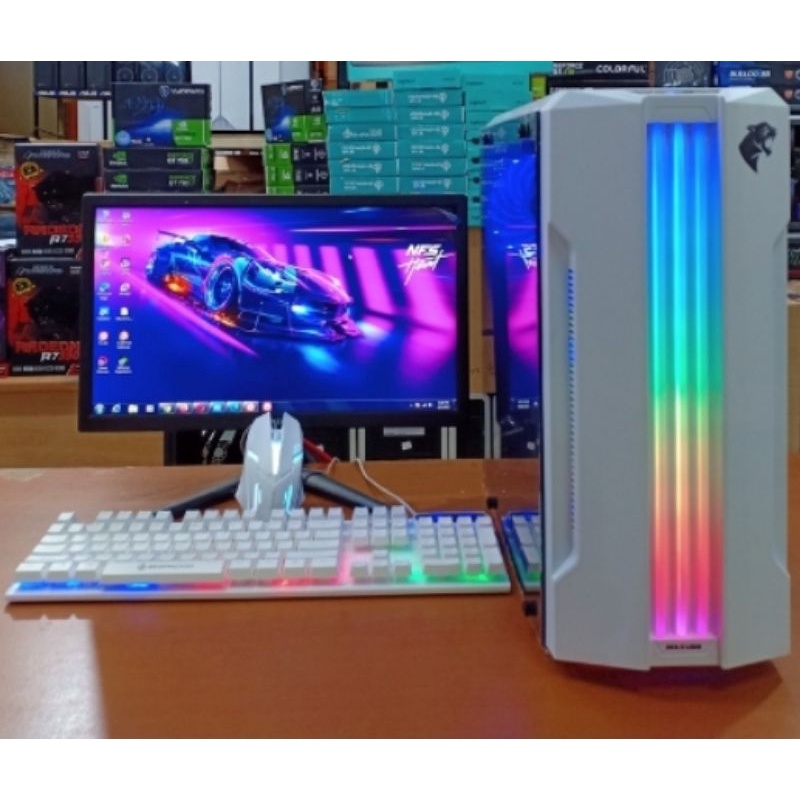 paket Pc gaming lengkap desain murah ram  8gb HDD 500