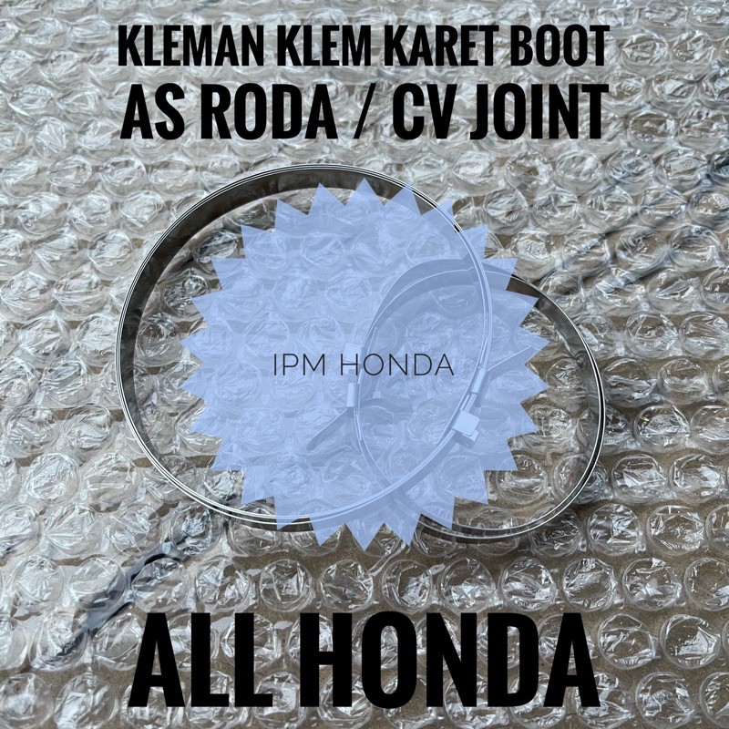 Kleman klem boot as roda cv joint Honda Jazz City Accord Civic Odyssey Stream HRV CRV Brio Mobilio