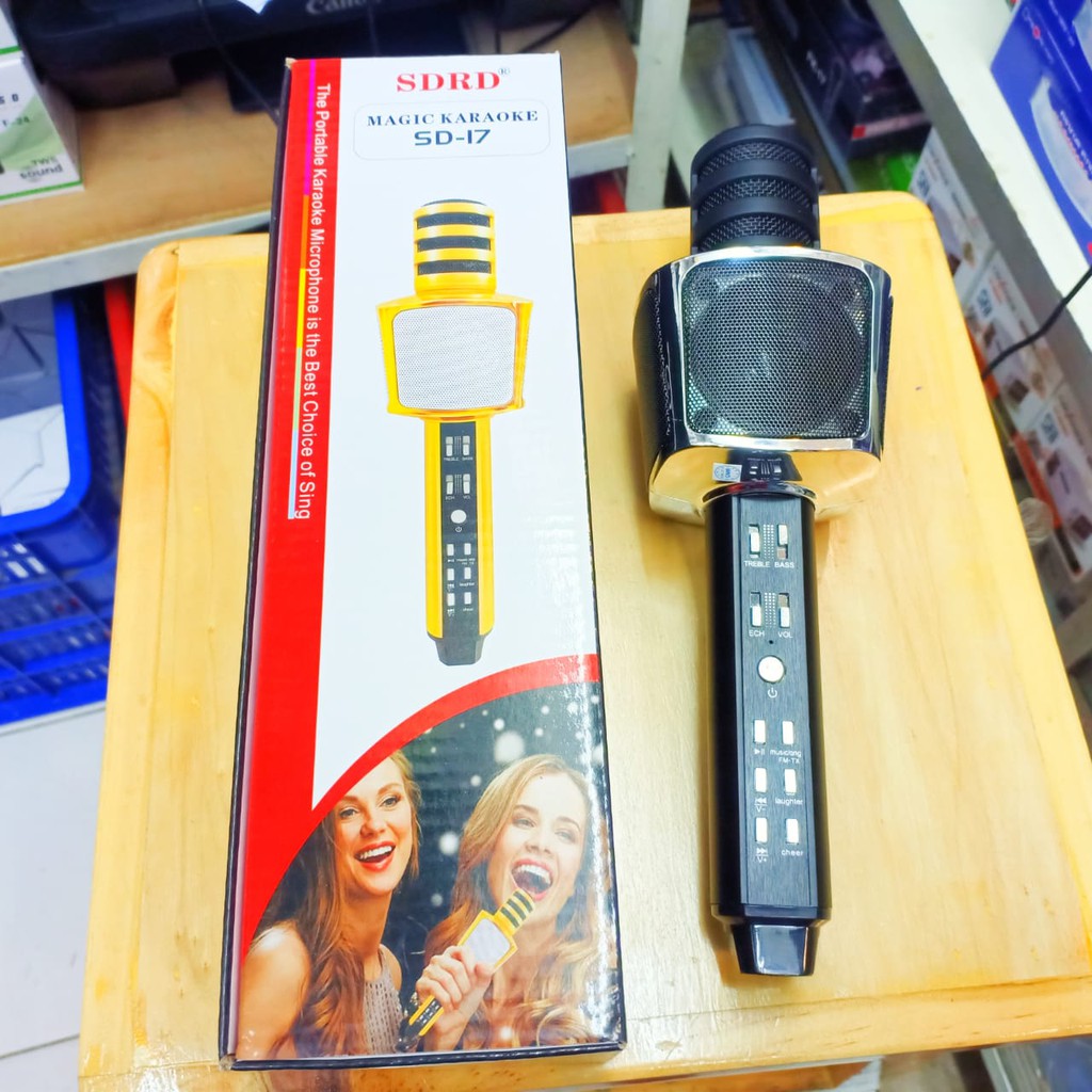 ORIGINAL MIC KARAOKE BLUETOOTH SD-17 MAGIC KARAOKE