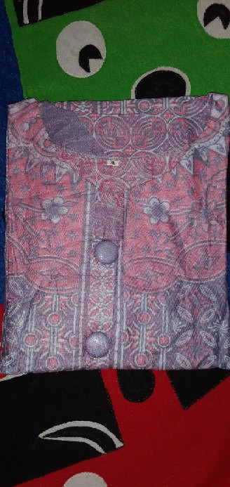 Batik Tunik Shibori Jumputan Terbaru Size S-3l / Hrb026 Yelbor Navbor / Biru Putih / Original..