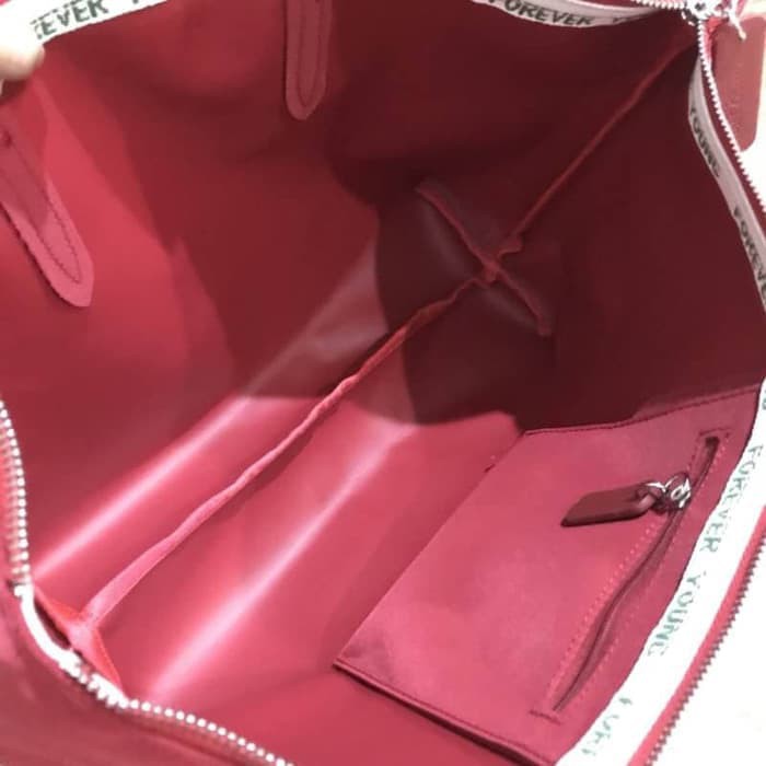 Unik Tas Import Wanita grosir murah branded  LACOSTE MOTIF ORIGINAL IMPORT   Merah Berkualitas