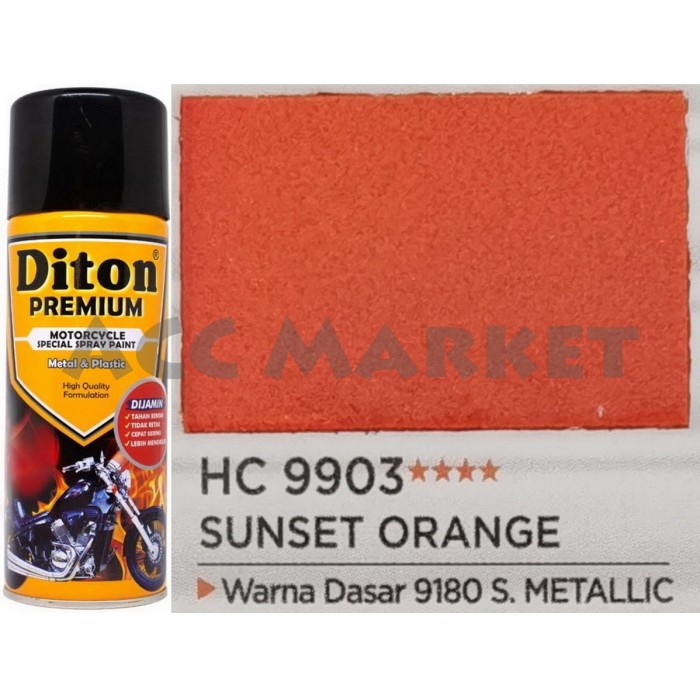 Pilox Diton Premium Pilok Pylox Harley Oren Sunset Orange 9903