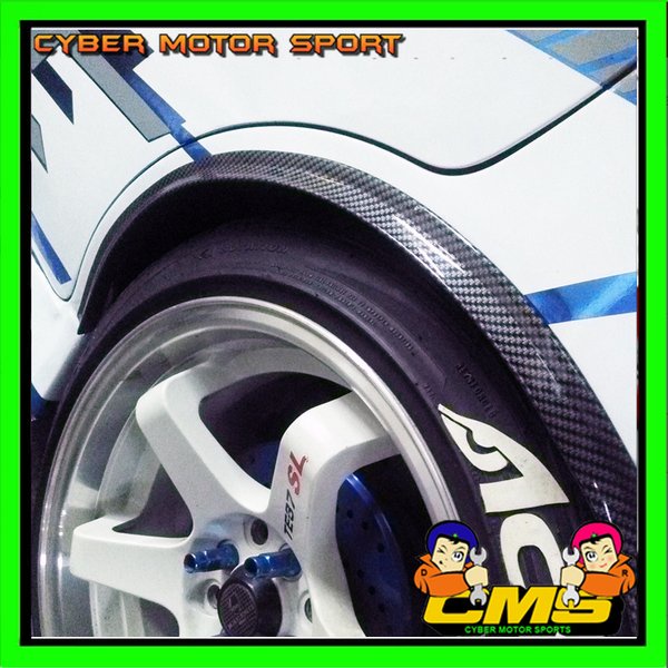 Ori Lips fender motif carbon universal. lips spakbor mobil. list fende