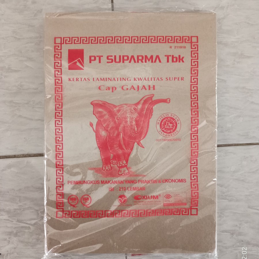 Kertas pembungkus nasi/ kertas minyak coklat