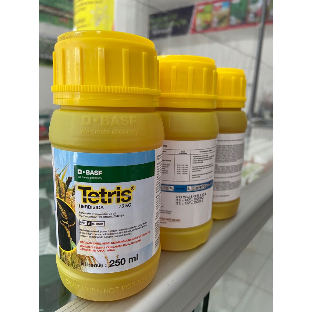 Tetris 75EC 250ml Herbisida Pembasmi Rumput Selektif untuk Tanaman Padi