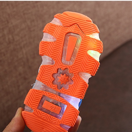 Sepatu Sneakers LED Anak Laki-laki &amp; Perempuan Motif 015 Import Bahan Empuk