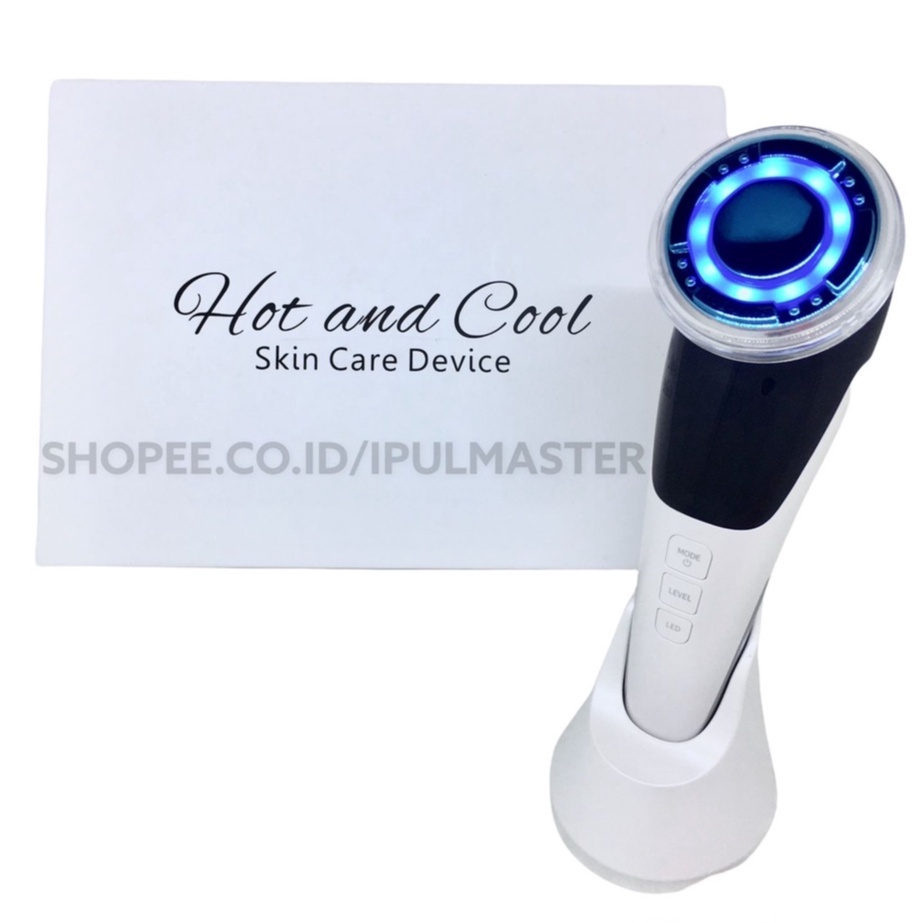 Hot &amp; Cool EMS Gulvanic Setrika Wajah Anti Kerut Sonic Vibration Rejuvenation