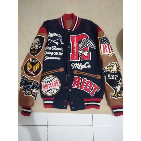 Jaket rawtype riot legendary Varsity Type 3