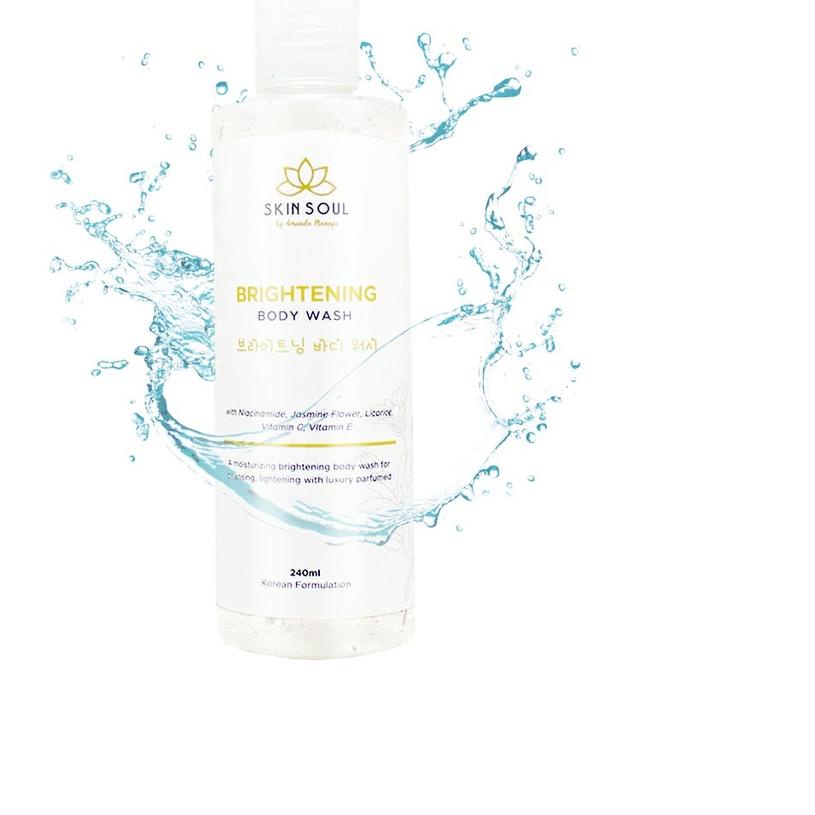 ➤ Skin Soul Paket Bundling - Skin Soul Brightening Body Wash & Body Scrub by Amanda Manopo ❂