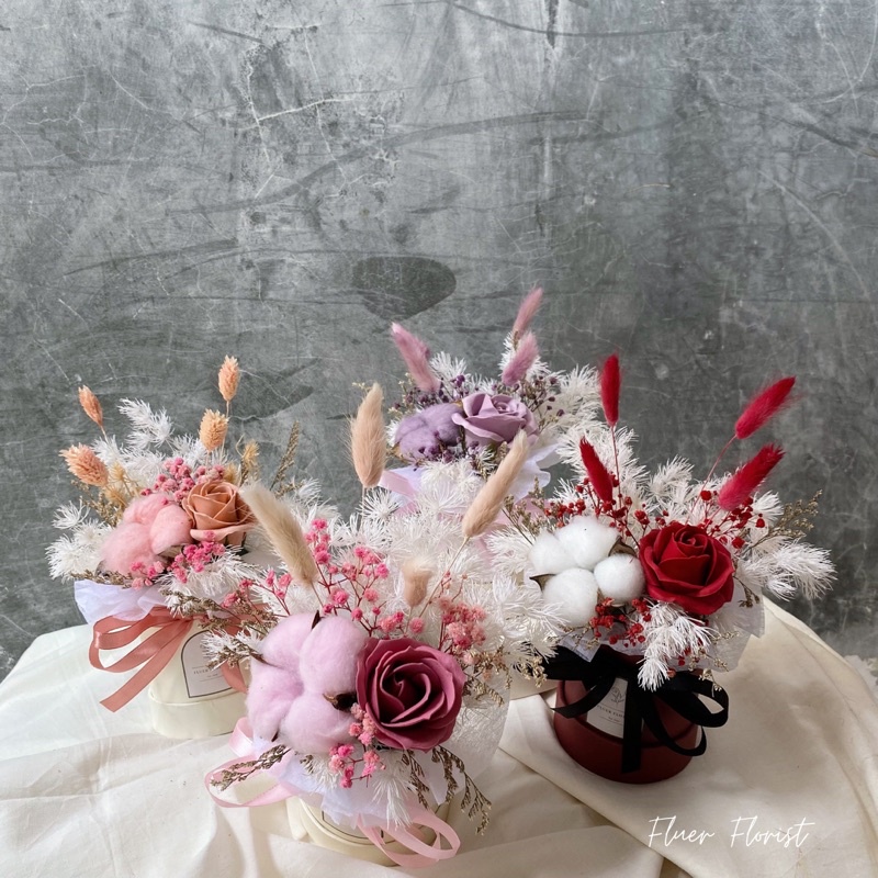 SOAP FLOWER MINI BOX / Mini box bunga sabun