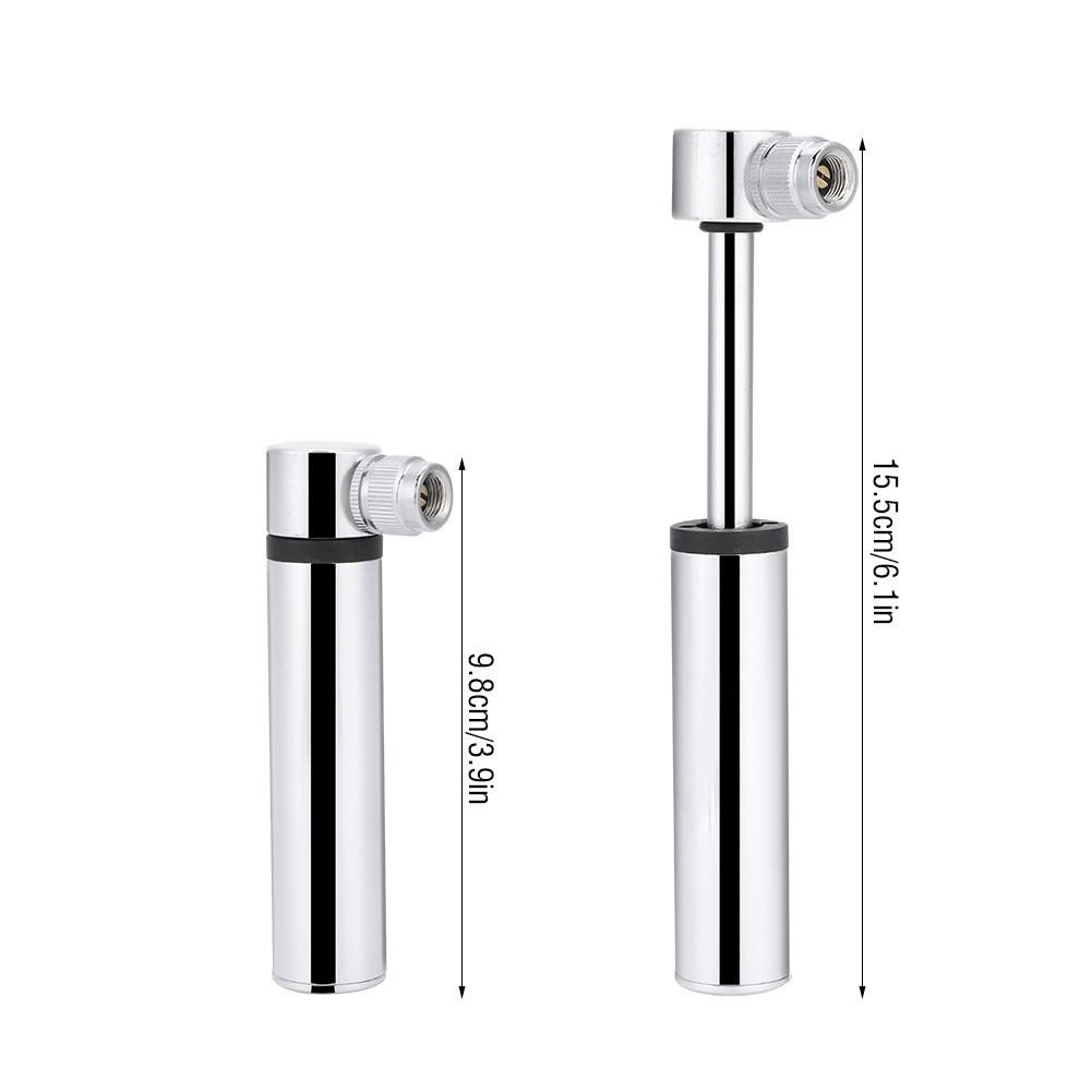 DUUTI Pompa Manual Ban Sepeda Mini Bike Pump 120 PSI - PP-06 - Silver