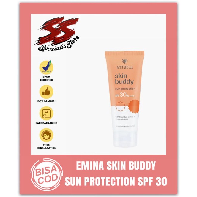 Jual Emina Skin Buddy Sun Protection SPF 30 PA+++ Emina sunscreen