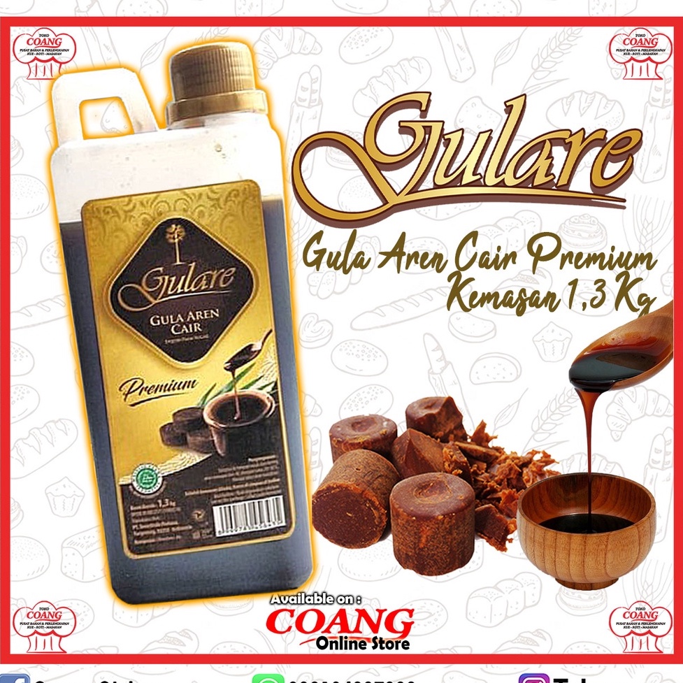 

GULARE GULA AREN CAIR 1,3 KG - GULA AREN CAIR PREMIUM