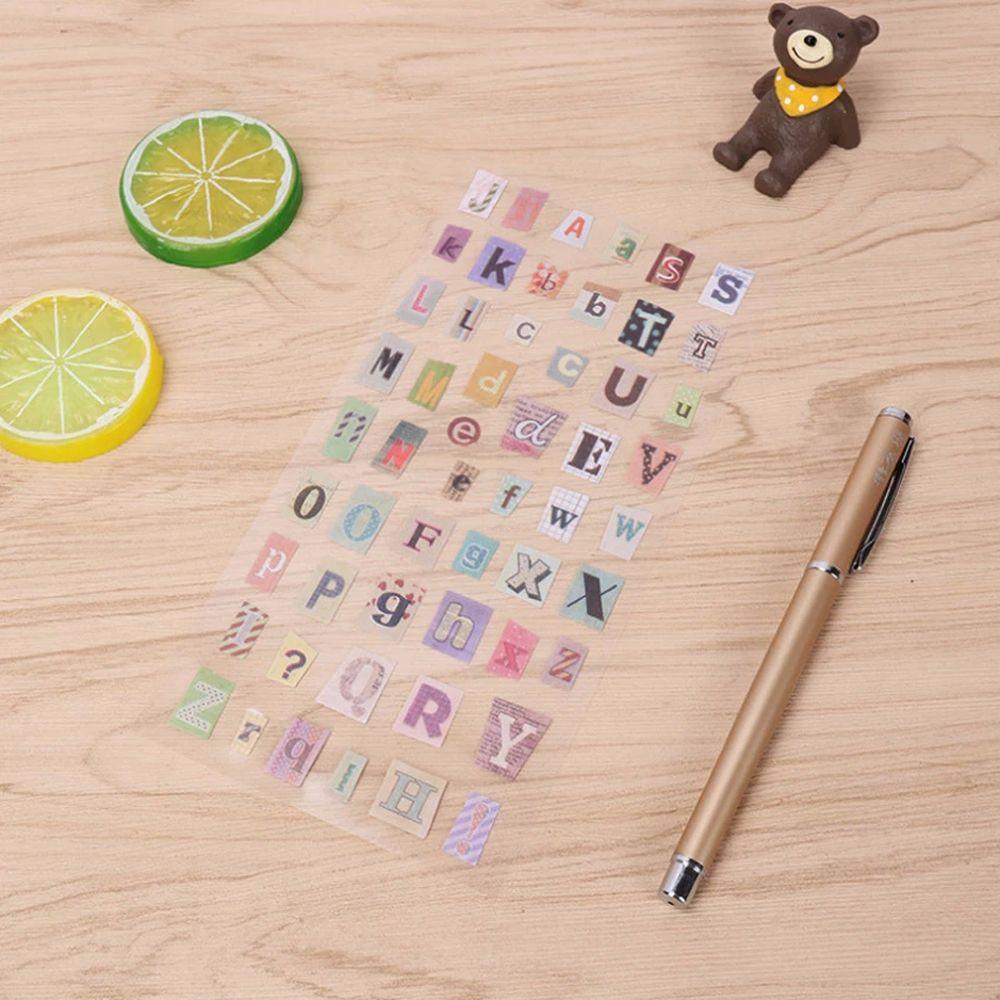 Rebuy DIY Stiker Hias Lucu Retro Diary Sticker album Foto Dekorasi Ponsel Stiker Hias