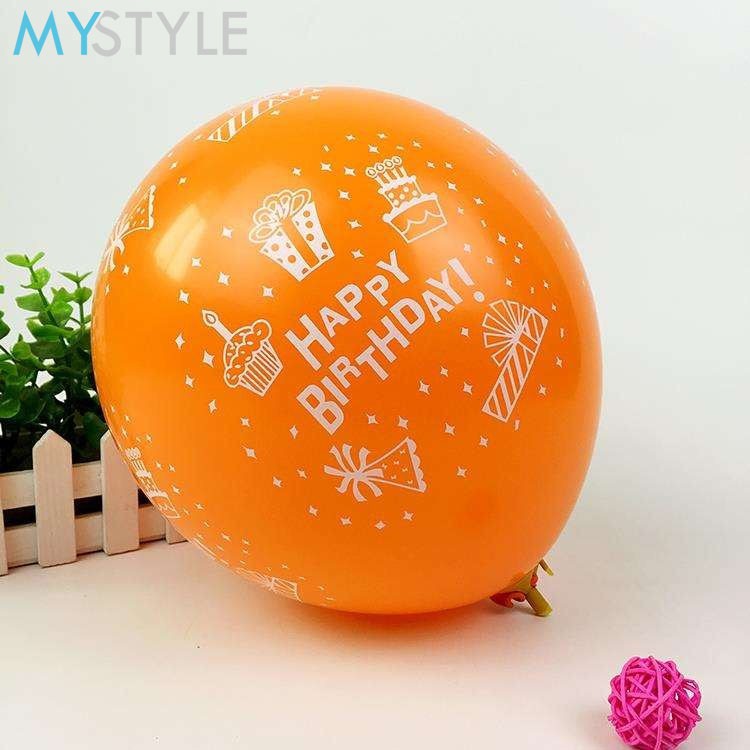 BALON LATEX HAPPY BIRTHDAY MIX (1 PACK = 100 PCS) BALON LATEX MURAH BALON MURAH