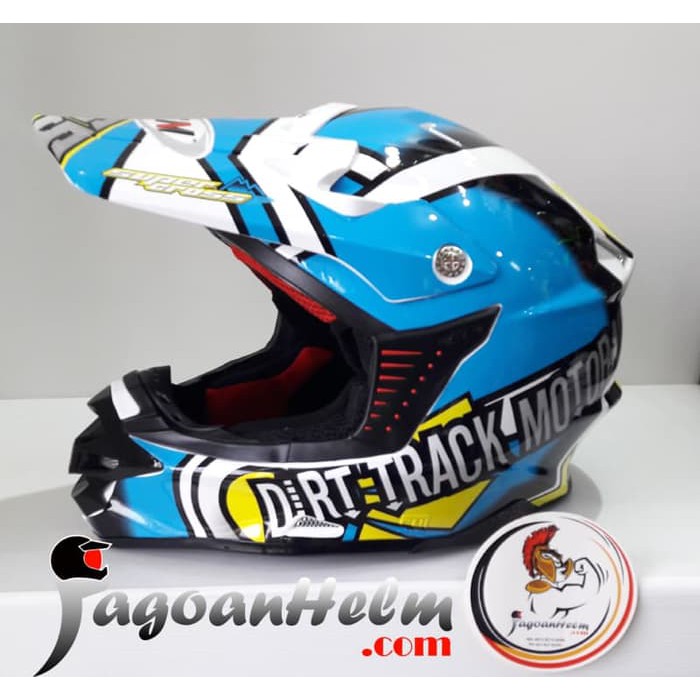 silahkan di ourder GM HELM RX | WHITE BLUE | SUPER CROSS TRAIL