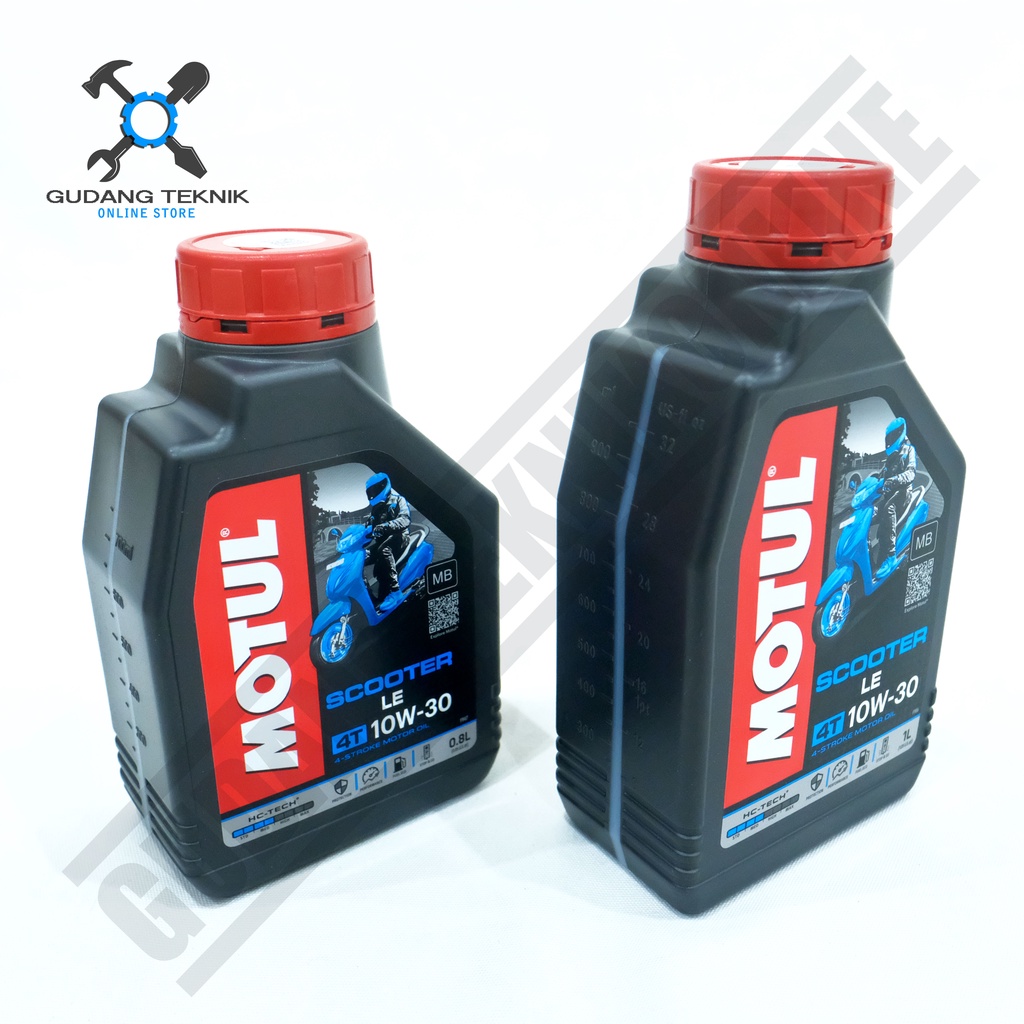 MOTUL Oli Mesin 4T  SCOOTER LE 10W30 0.8L 1L / MOTUL Oli Motor Matic Matik 10W-30 800ML 1000ML