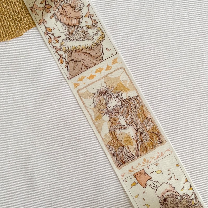 

[Sample] OrangeCat Autumn Washi Tape