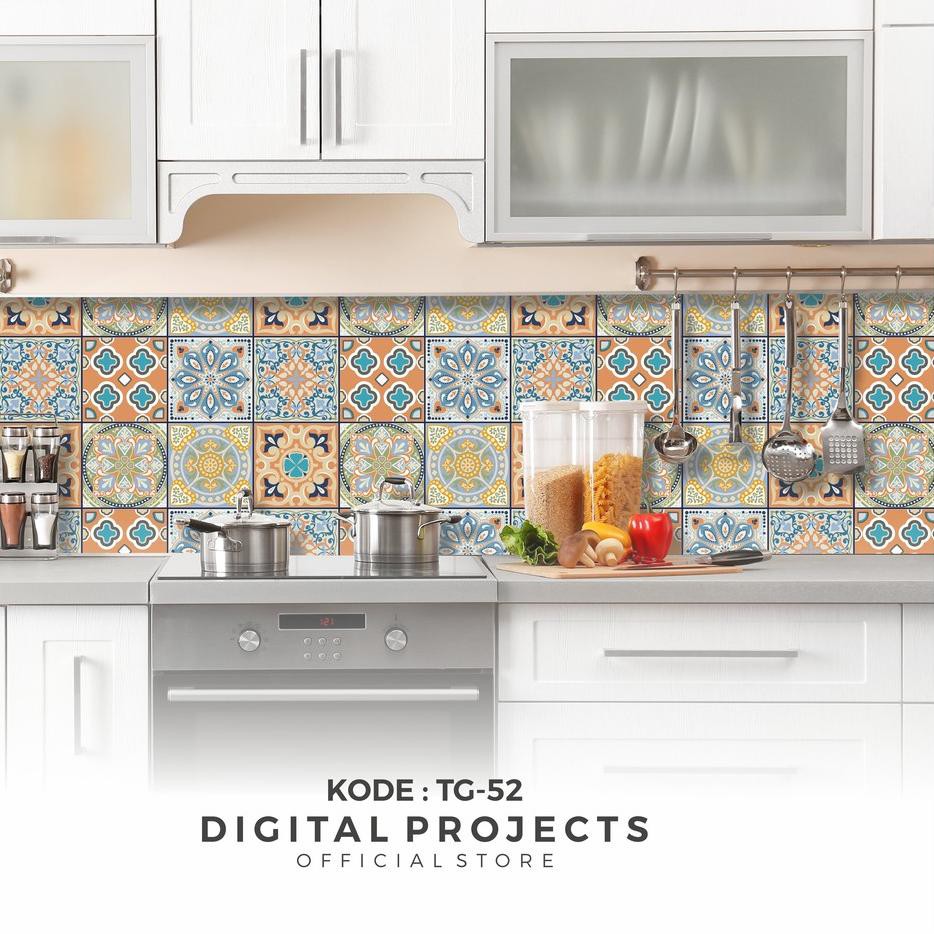 MALL  Stiker Tegel Lantai Stiker Dinding Dapur - TG