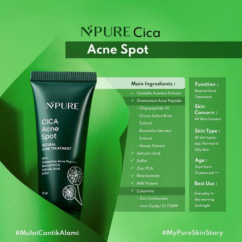 NPURE SPOT TREATMENT CICA ACNE SPOT &amp; CICA DARK SPOT