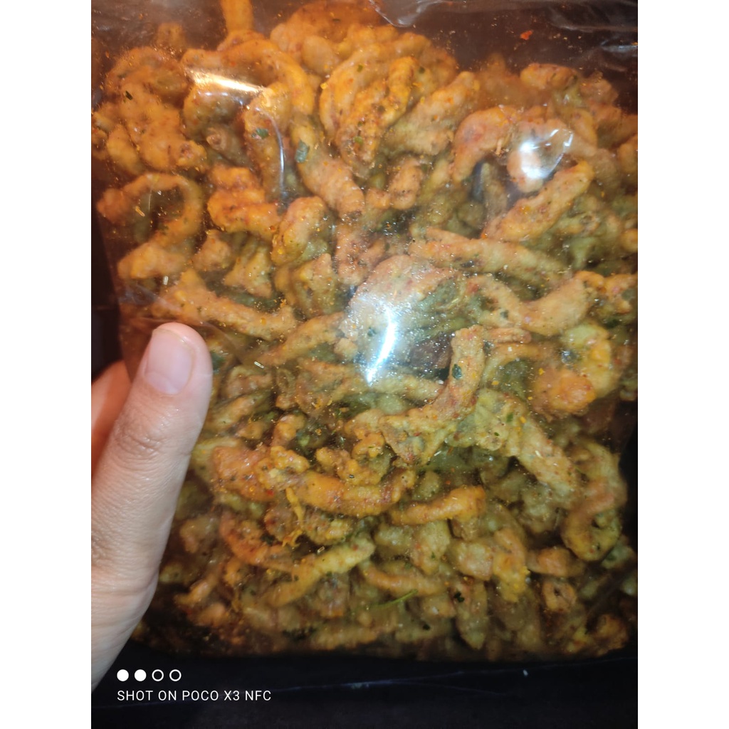 

Usus Crispy Cikruh Pedas daun jeruk