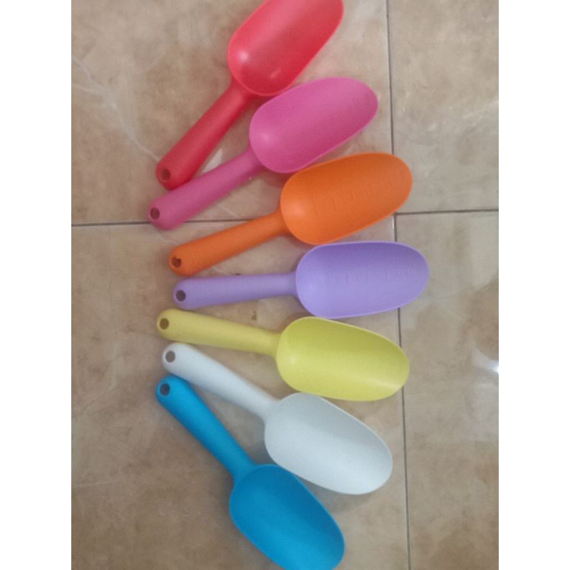SEKOP/SCOP PLASTIK TEBAL TAMAN MINI TANAMAN HIAS SUKULEN KAKTUS WARNA WARNI