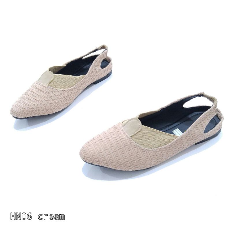 BORNEO SEPATU FLAT FLATSHOES TALI BAHAN KANVAS HN06 BY XAVYERA