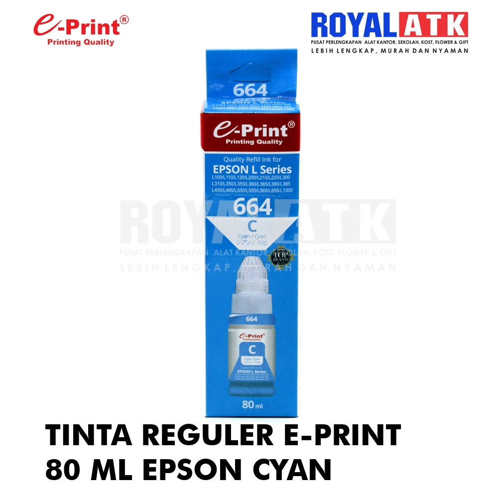 Tinta Reguler 80 ml Epson Cyan E-Print