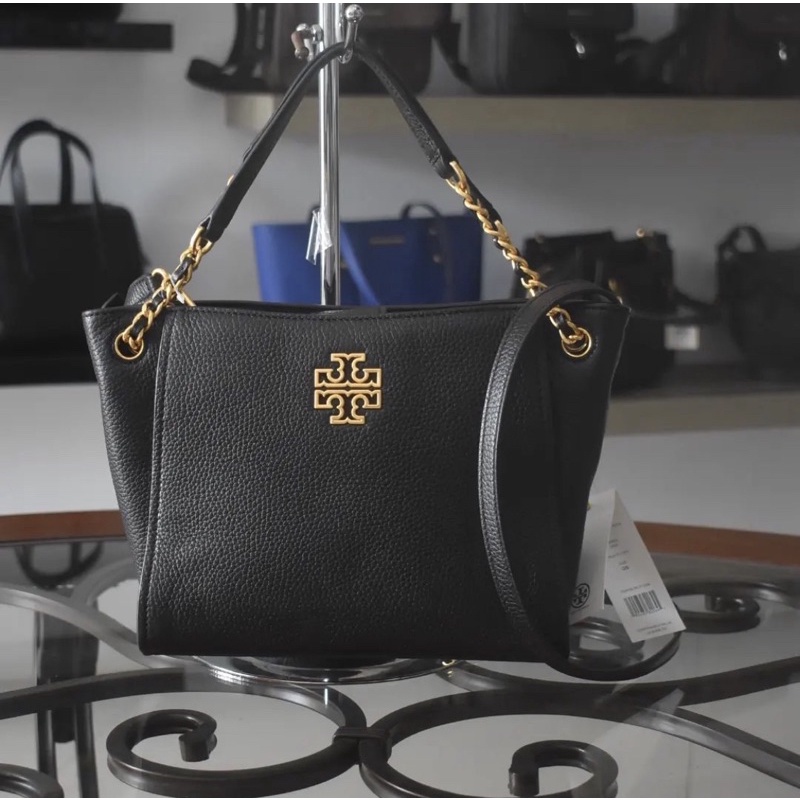 TB BRITTEN MINI TOTE BLACK