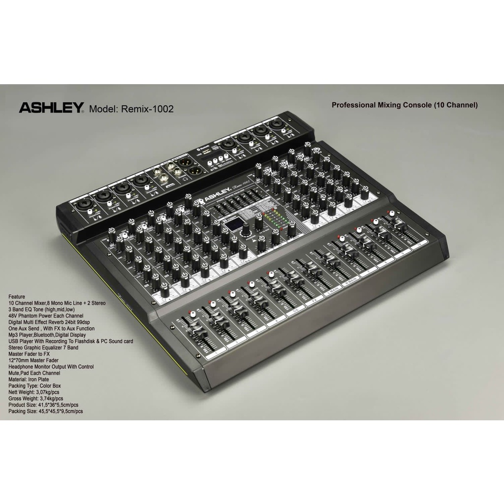 Mixer 10 Channel Ashley Remix1002 Remix 1002 Original Ashley