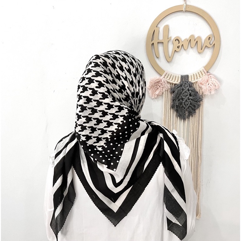 JILJAB SEGIEMPAT VOAL MOTIF WEKA KEYZ HIJAB KH00