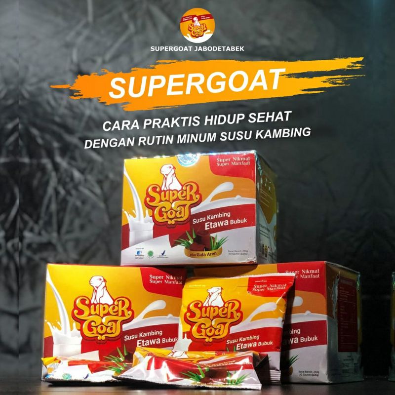 

Susu Kambing Etawa Gula Aren Super Goat ~ SUPERGOAT 1 BOX