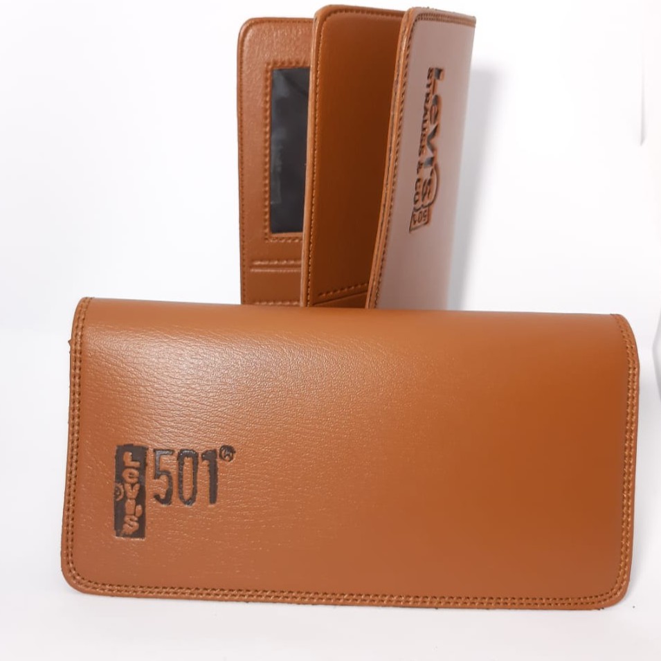 Dompet Kulit PANJANG Pria Best Seller - COKLAT