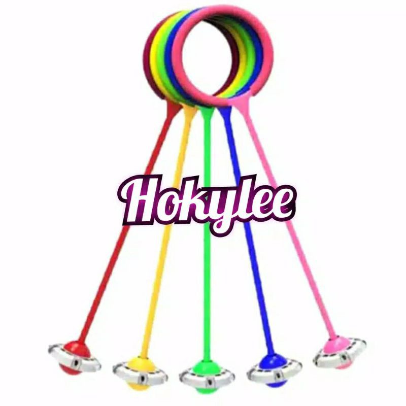 Mainan Hulahup Kaki Yoyo Kaki Hulahoop Kaki Flash Jumping Skipping Ball Hulahup kaki lampu nyala