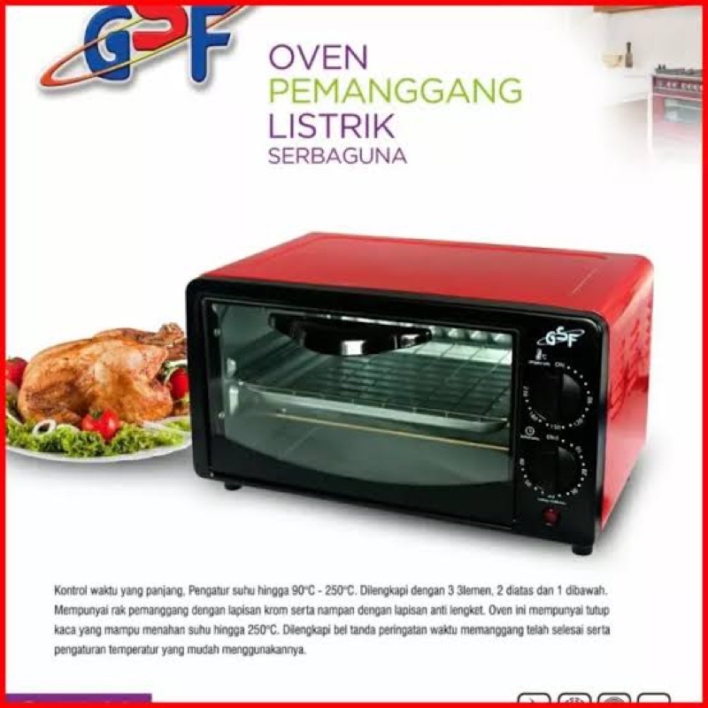 OVEN LISTRIK GSF G-4612 PEMANGGANG SERBAGUNA KAPASITAS 12 LITER