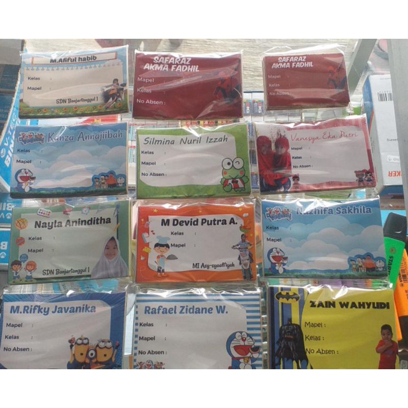 

CETAK STICKER TEMPELAN BUKU