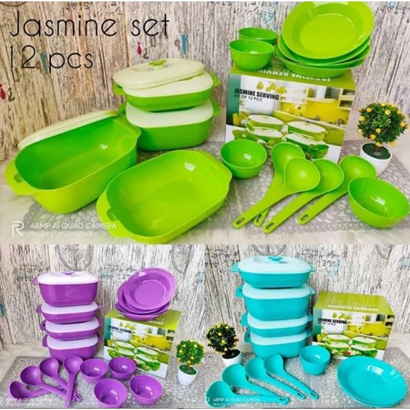 PERALATAN SAJI MAKANAN - JASMINE SET 12PCS