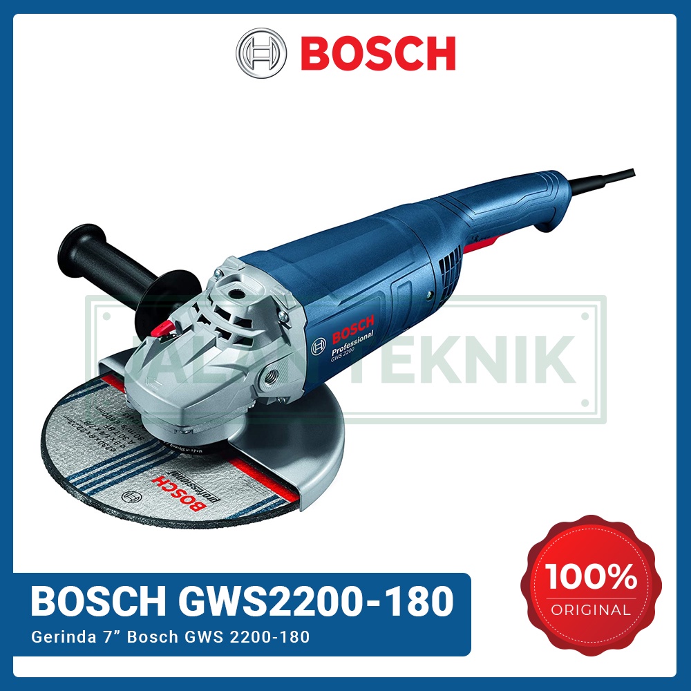 Mesin Gerinda Bosch 7inch GWS 2200-180 Angle Grinder 7" – GWS2200