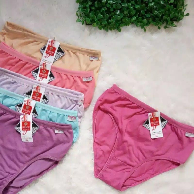 Celana Dalam Wanita Pitter Patter isi 6 pcs warna campur random - M L XL XXL