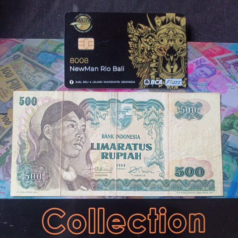 Uang Kuno Langka 500 Rupiah Seri Sudirman 1968 Bekas Beredar