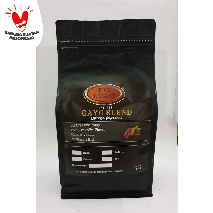 

PROMO KOPI GAYO BLEND ESPRESSO SUPREMO 1 KG BIJI DAN BUBUK - BIJI