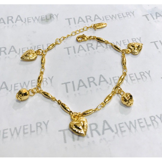 Hot Sale! Gelang tangan wanita lapis emas gelang tangan jurai jurai