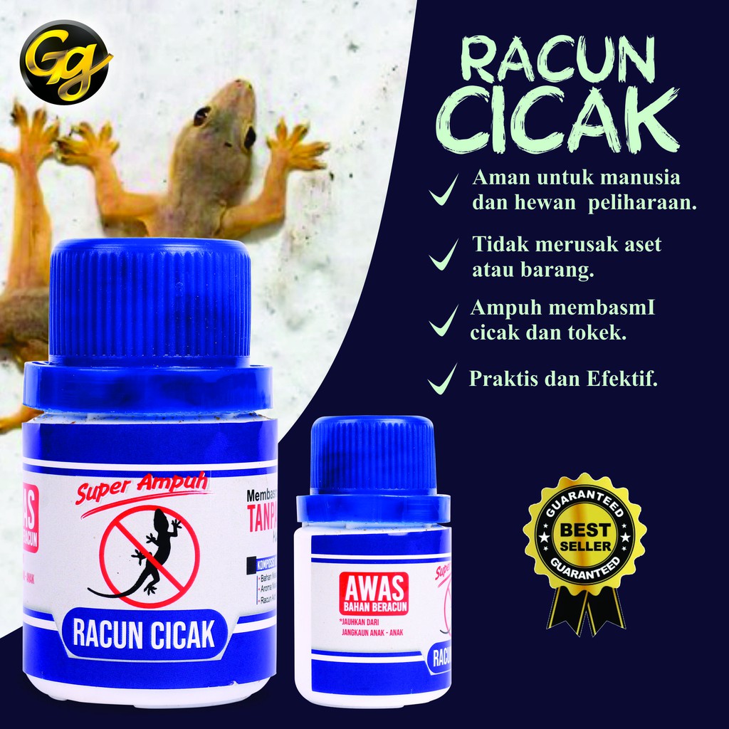 RACUN CICAK DAN TOKEK PEMBASMI CICAK DAN TOKEK OBAT CICAK DAN TOKEK SUPER AMPUH